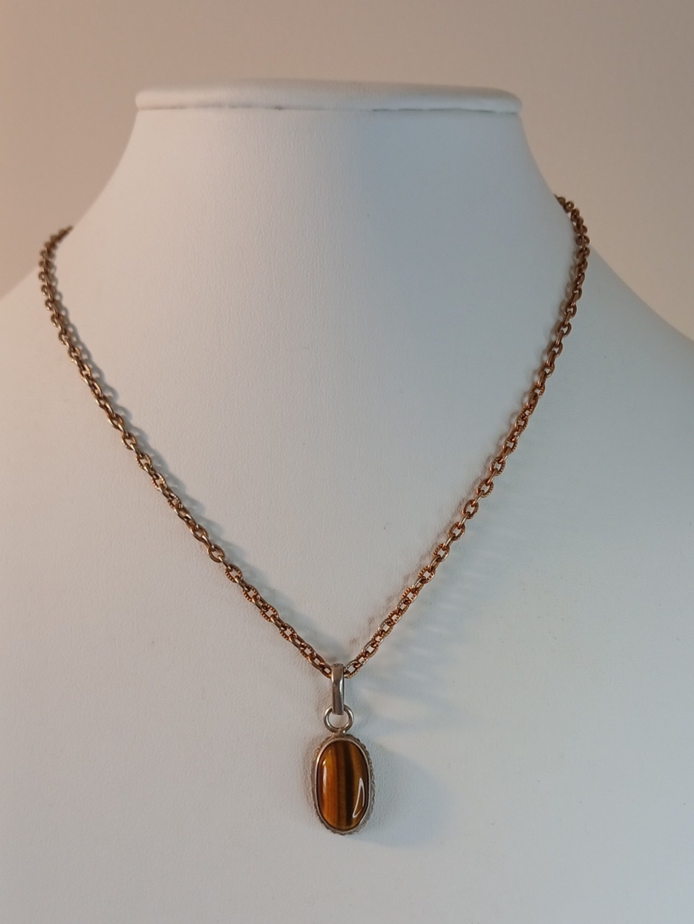 Tigers Eye Pendant Necklace